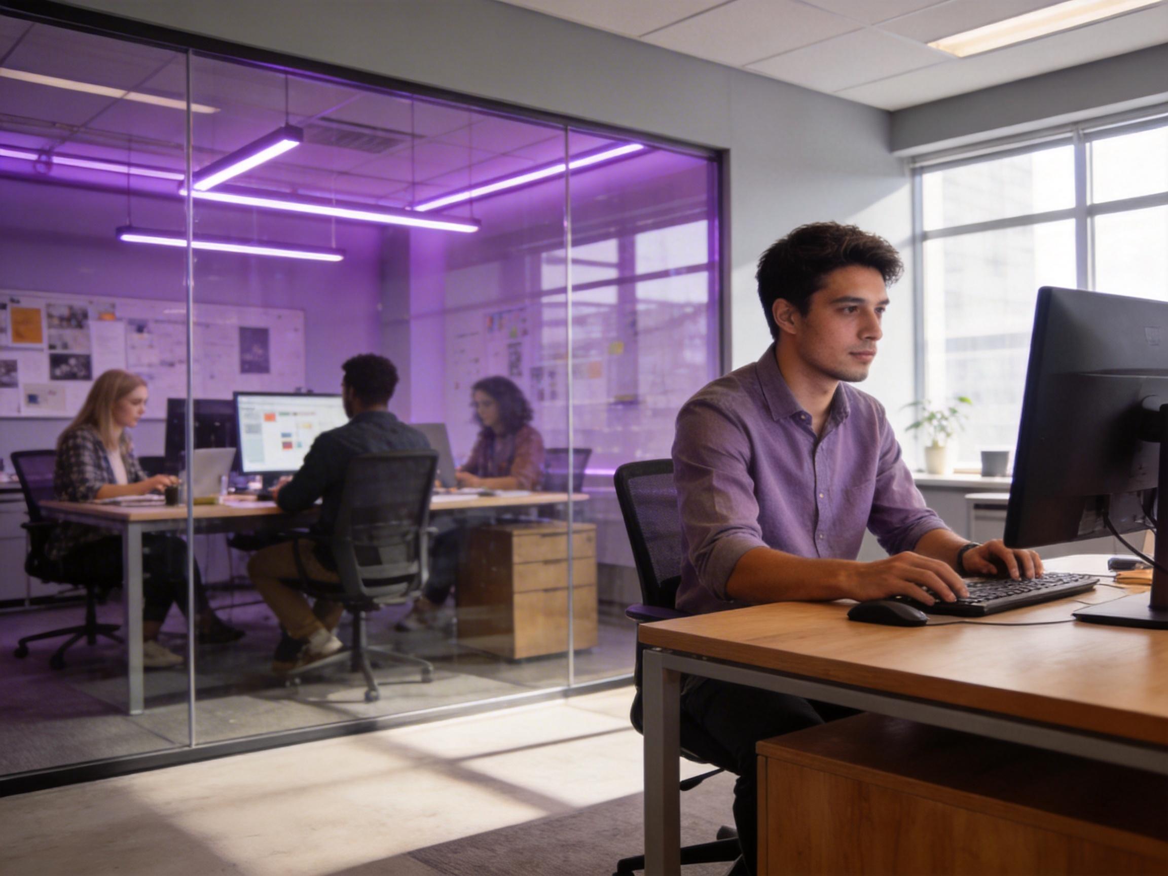 紫映传媒办公环境